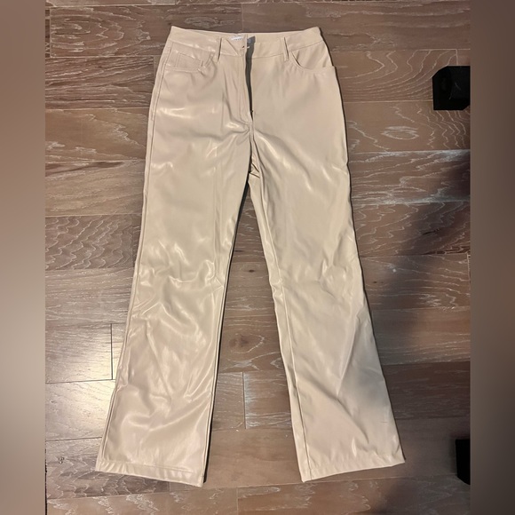 Tan Leather Pants - Picture 1 of 2